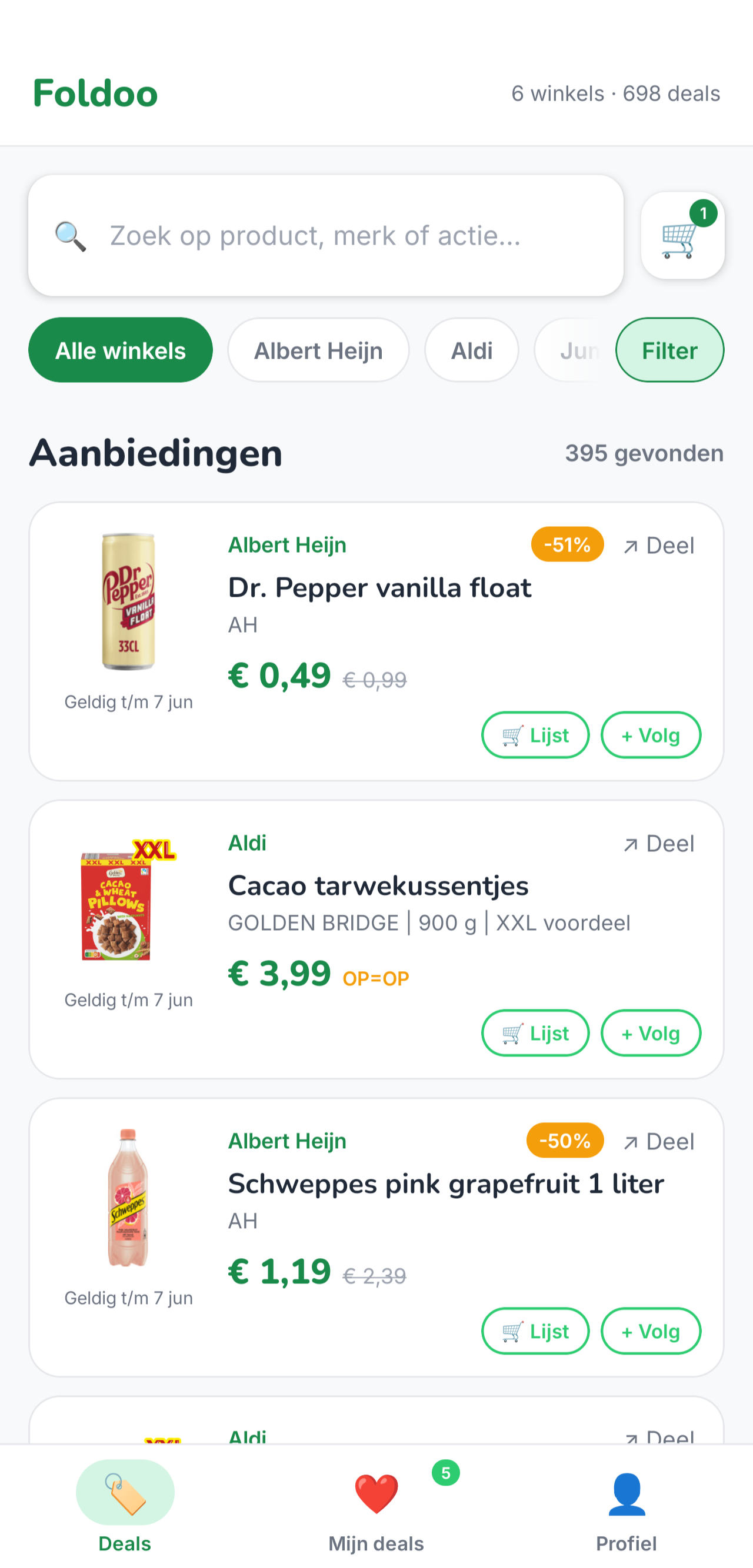Foldoo app screenshot